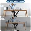 New Undertable Storage Rack Computer Desk Wire Organizer Without Perforated Metal Cable Tray Kitchen Storage Accessories