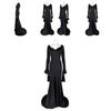 Sexy Morticia Addams Dress Gothic Cosplay Suit From The Addams Family