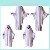 Halloween Kids Costume Ghost Cape For Boys And Girls Cosplay Dress-up White Spirit Costume