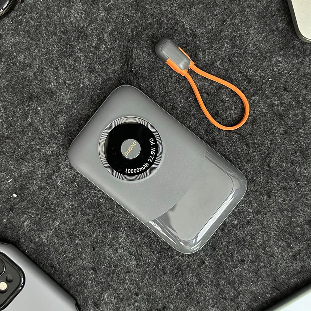 Powerbank Dudao K21 Mini 10000mAh 22.5W USB-A / USB-C - Grey