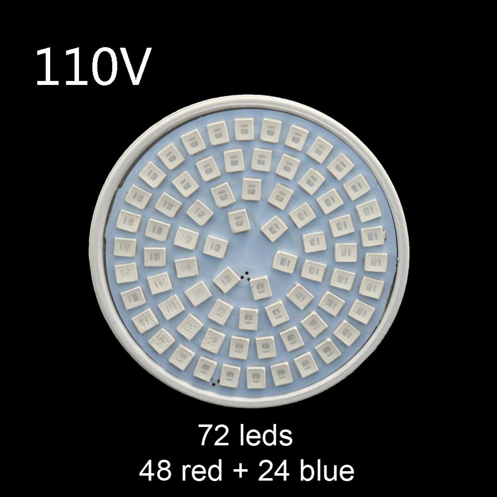220/110V Plant Growth Light 36/72 LED Full Spectrum 3W/5W Garden Greenhouse Seedling Nursery Growth Promotion Lamp Planting Tool