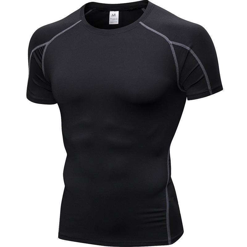 Men's Quick-Dry Compression Fitness T-Shirt - Short Sleeve