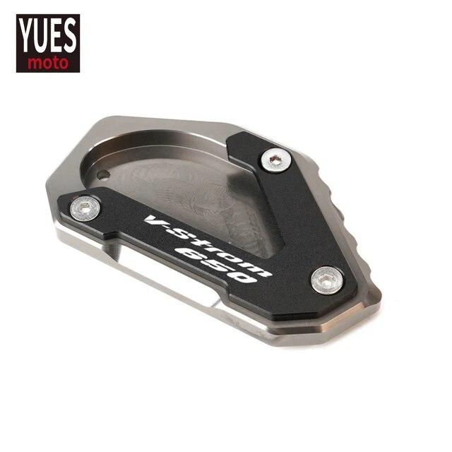 

Аксессуары для мотоциклов, алюминиевая черная боковая подставка, удлинитель-увеличитель для Suzuki DL650 V Strom Vstrom 650 XT 2004-2022 A Grey