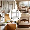 Aufbewahrungswagen 2-stöckiger Schrank Mobiles Regal mit Rädern Servierwagen für Zuhause Küche Badezimmer Speisekammer Waschküche Garage Arbeitsplatz Wohnheim