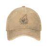 B-Baldurs Game Gates Ancient Unisex Baseball Cap Sigil Waypoint Distressed Cotton Hats Vintage Outdoor Unstructured Soft Sun Cap