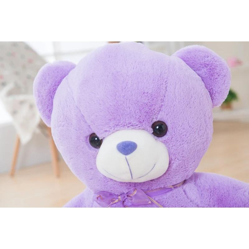 1 Stück 35 cm Niedliche Lila Bär Plüschtiere Gefüllte Niedliche Tiere Teddybär Puppen für Klassenkameraden Kinder Geburtstagsgeschenke