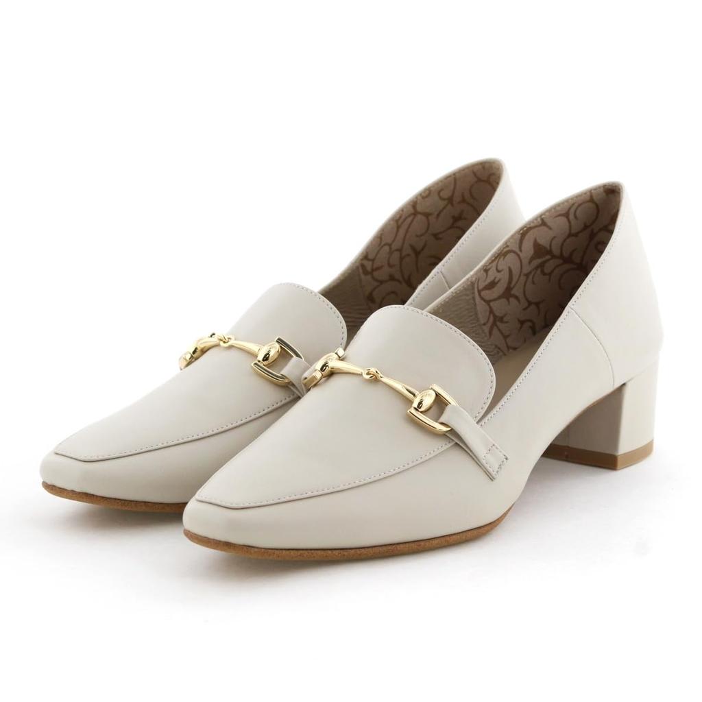 HIMIKO / Himiko / Heeled Babouche Bit Loafers / 641101 Off White 240