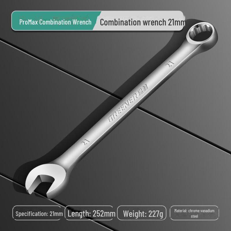 Green Forest Dual-Purpose Wrench Set: Double-Head, Open-End, 13-14mm