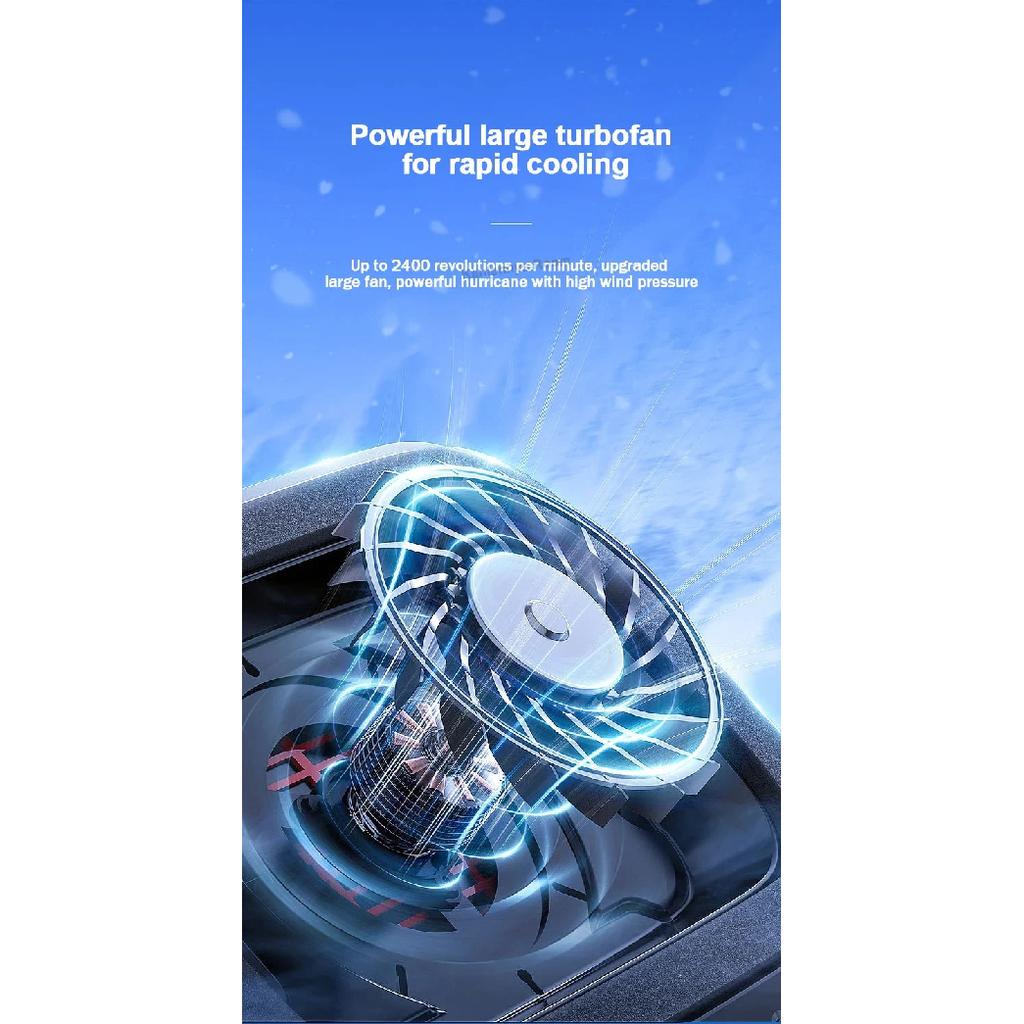 MEMO FL08 7 Angle Adjustable Notebook Powerful Fan Cooling Pad for 14-19'' Game Laptop Cooler Strong Wind Kickstand Base Bracket