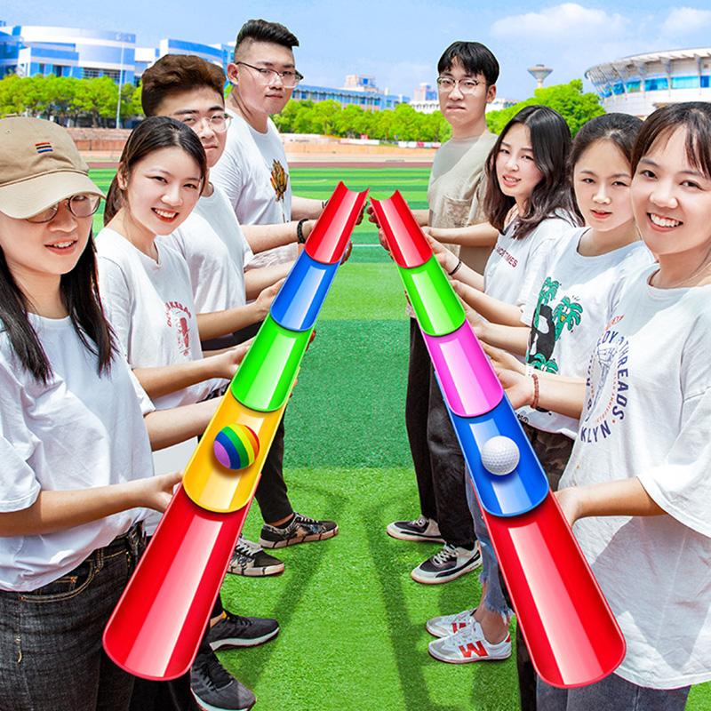 Pipeline Ball Challenge Game Adult Team Building Children's Sensory Integration Training Toys Ball Sports Party Outdoor Toys