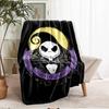 The Nightmare Before Christmas Theme Printed Blanket - Perfect for Couch, Bed, Travel & Outdoor Use | Machine Washable, Cozy & Durable.