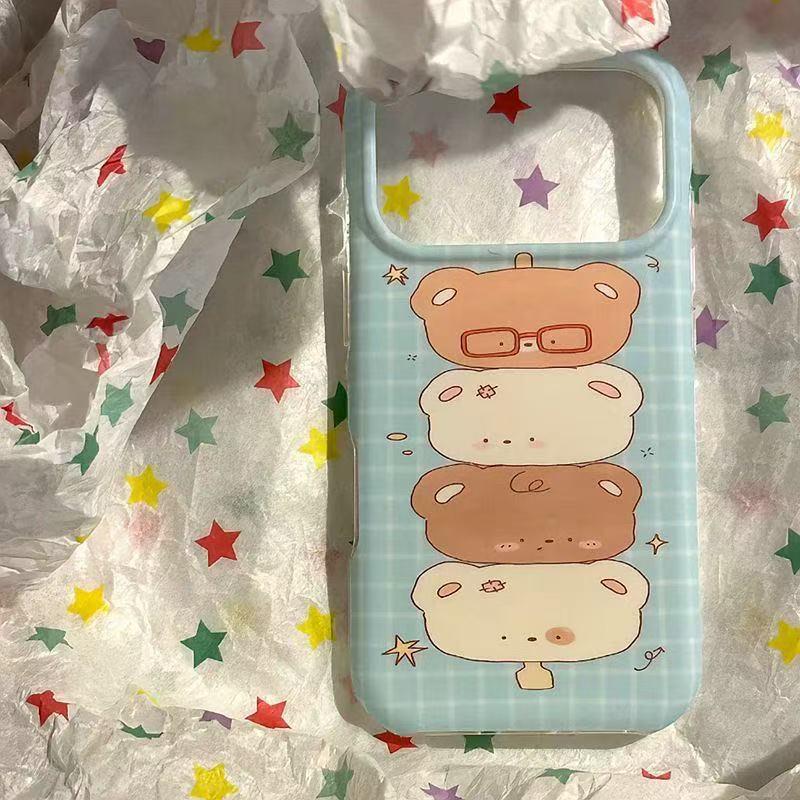 

Cute Bear Cartoon Phone Case for Apple 16 Pro Max - Drop-Proof, All-Inclusive Protection iPhone 14 Pro