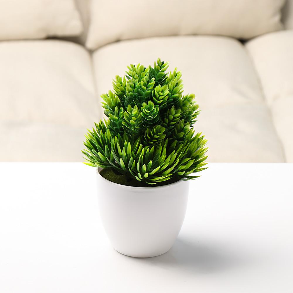 Wedding Desktop Ornament Home Decor Plastic Plant Fake Potted Artificial Flower Simulation Bonsai