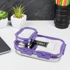 Isolierte Edelstahl-Lunchbox für Büro- oder Schulgebrauch mit Gemüsefach und auslaufsicherem Verschluss – Langlebige violette Tiffin für Erwachsene und Kinder