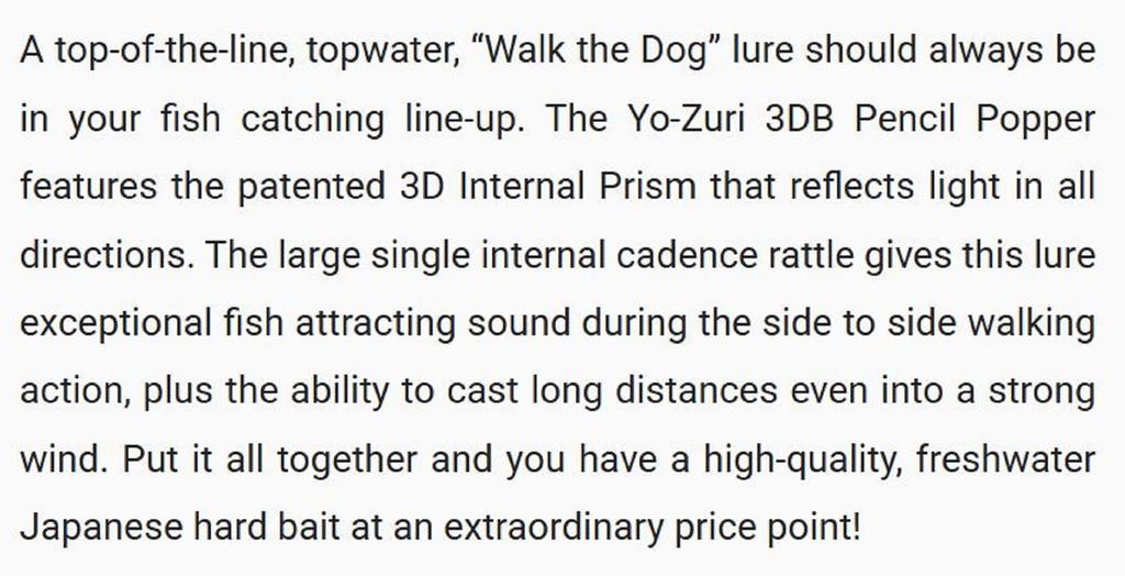 Yo Zuri Duel 3DB Pencil Popper 135 Mm Floating Lure R1373-MGPC (3840)