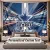 Custom Name Text Tapestry Dallas Cowboys Personalized Polyester Wall Tapestry For Bedroom And Room