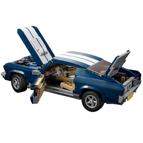 Zmart 1471-Piece Technology Ford Mustang Sports Racing Car Model, Supercar Building Blocks, Bricks, Car, Sports Car Model, Assembly Toy, Classic Model