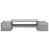 Monitor Stand with Storage Space Grey Sonoma 70 X 27 X 15 Cm Particleboard