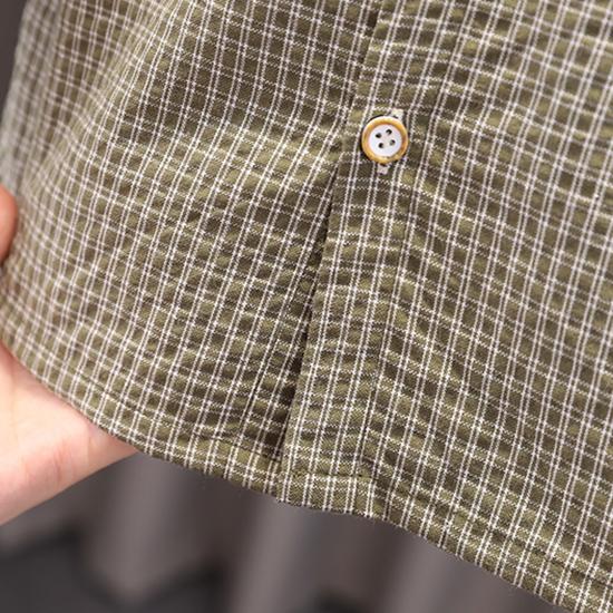 Boys' Suit 0-5-Year-Old Children's Spring And Autumn Vest Fashionable Long Sleeved Checkered Shirt Casual Long Pants Three Piece Set