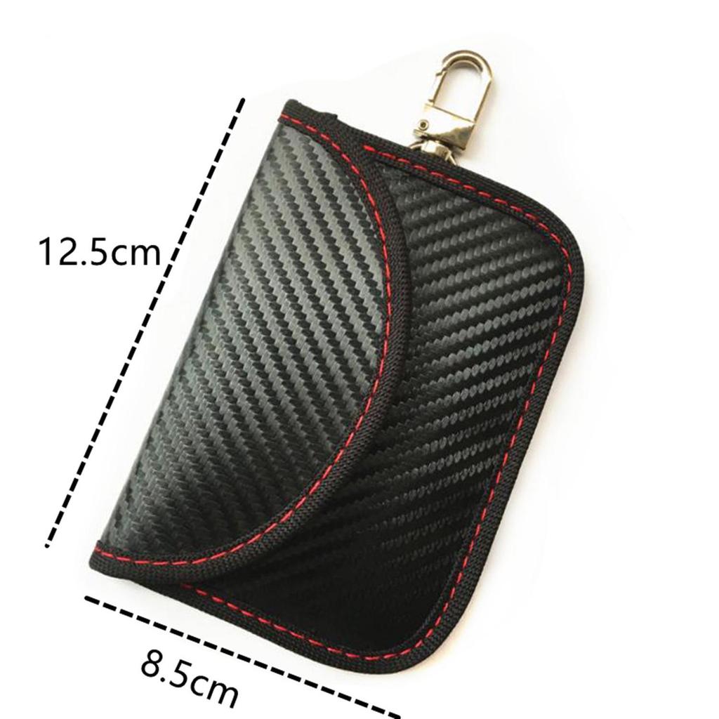 Nouveau boîtier de protection anti-vol pour clé de voiture en fibre de carbone avec blindage RFID