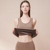 Thermales Tanktop für Damen Fleecegefüttert Ärmellos Unterhemd Rundhals Camisole Warmes Base Layer Slim Fit Unterwäsche Tops