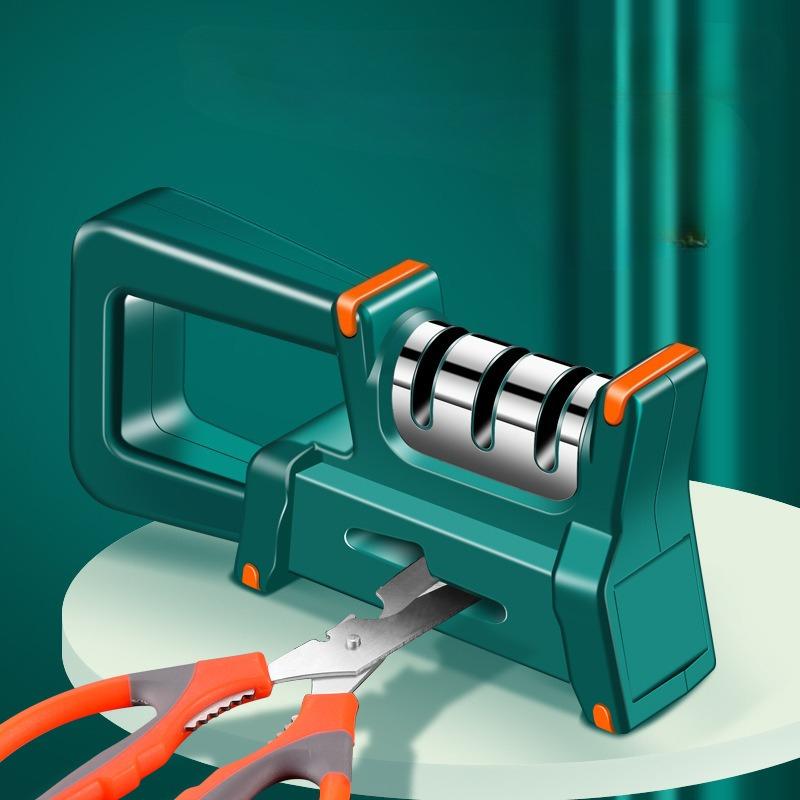 Newly Upgraded 4in1 Knife Scissors Sharpener ,Fast Diamond Knife Sharpener, Multifunctional Whetstone