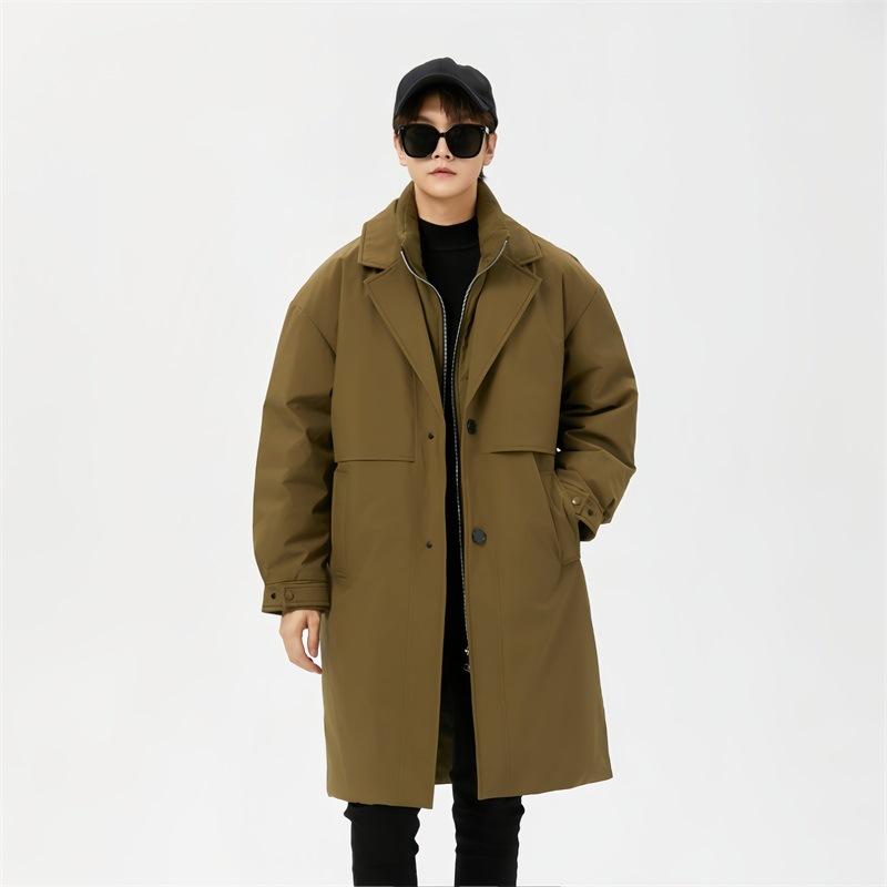 

Мужская спортивная верхняя одежда в стиле тренчкот-куртки «два в одном», теплая ветрозащитная пуховая куртка для пар, мужская и женская одежда 3XL