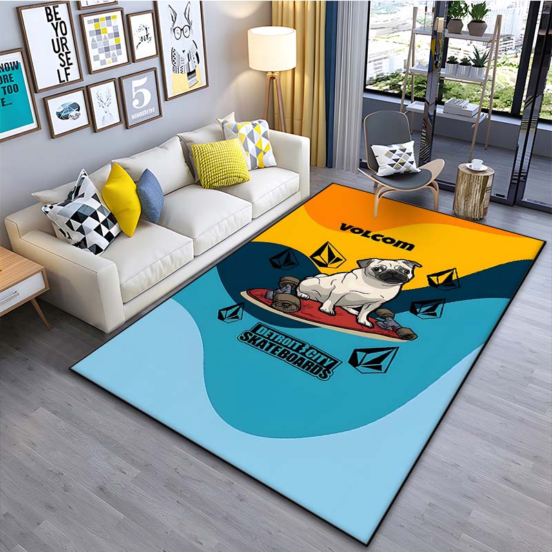 Extreme Sport V-V0lcom Pattern Floor Mat Rug 15 Size Living Room Bedroom Bedside Bathroom Floor Mat Area Rug Club Outdoor Rugs