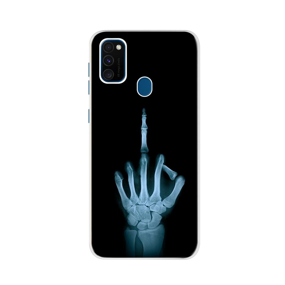 For Samsung Galaxy M21 Case Samsung M30s Soft Slim Cute Painted Phone Back Cover For Samsung M21 M 21 M215F Cases Bumper Fundas