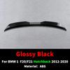 Bagklapsspoiler Tagvinge Racing Sport Splitter Udvendigt Del Til BMW 1 Serie Hatchback F20 F21 2012-2020 Tuning Tilbehør