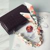 New Fashion Spring Summer Woman Handbag Accessory Part Chains Detachable Replacement Floral Silk Cotton Scarve Strap Women Chain