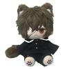 Cute Anime Bungo Stray Dogs Dazai Osamu Cat 20cm Plush Cotton Doll Dress Up Clothes Outfits Kawaii Animal Ear Body Cosplay Gift