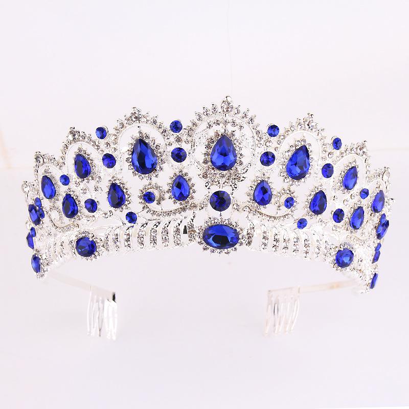 

Свадебная корона, аксессуары для волос со стразами Головной убор Роскошная корона Свадебные аксессуары для волос