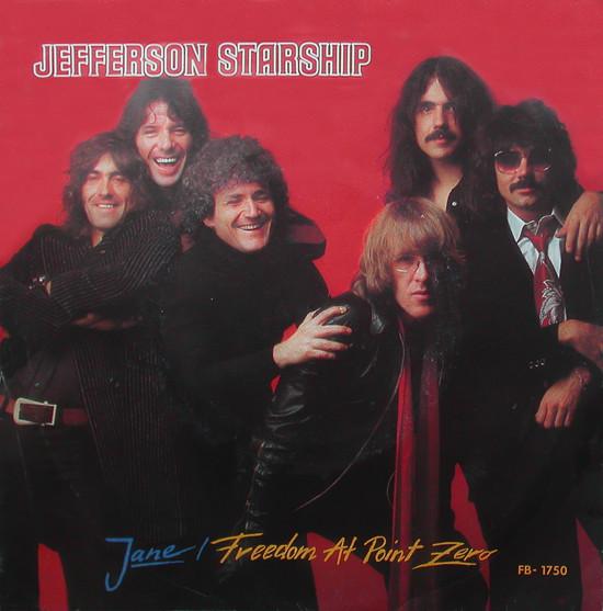 7inch Record JEFFERSON STARSHIP - Jane / Freedom At Point Zero FB1750 Grunt 1979 UK Rock Used