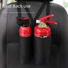 Car Fire Extinguisher & Storage Bag - Seat Back Organizer with Cup Holder and Trunk Storage