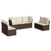 VidaXL Garden Lounge Set with Cushions 7 Pcs, Sofas with Adjustable Feet, Outdoor Furniture Set Patio Terrace, 3249252