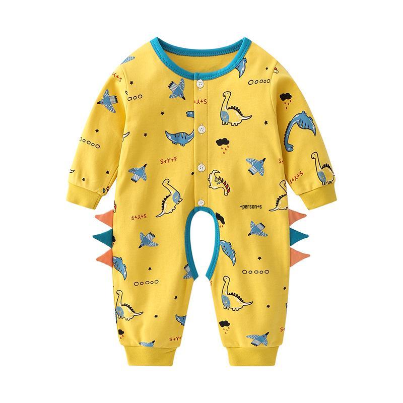 

Newborn Cartoon Long-Sleeve Cotton Romper – Cute Open-Crotch Onesie for Spring/Autumn 80 cm