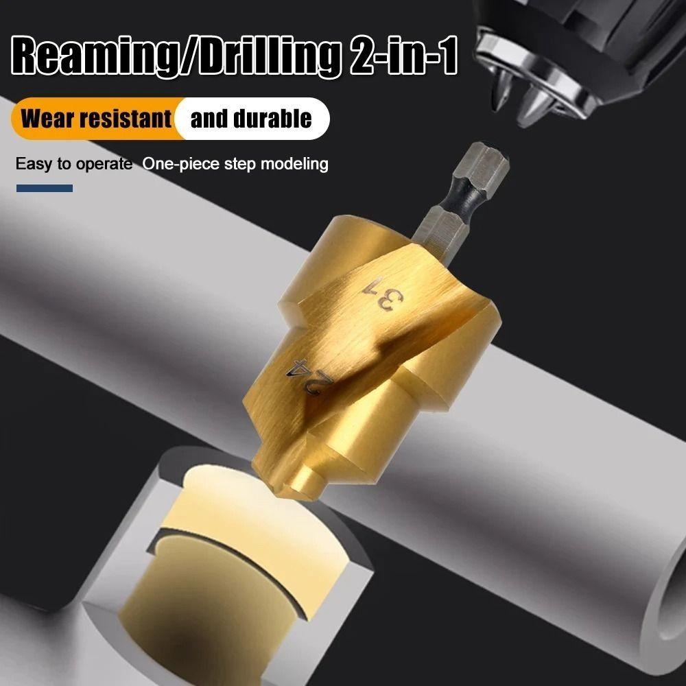 20/25/32/40/50mm Stepped Drill Bit Hexagon Shank Hole Opener High Quality PPR Lifting Drill Bit