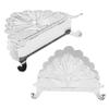 Napkin Holder Classical Metal Peacock Embossed European   Table Tissue Holder Tabletop Freestanding Tissue Dispenser