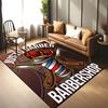 15 Size Barber Shop Retro Signage Area Rug Large Carpet Rug for Living Room Bedroom Kitchen Bathroom Bedside Play Anti-slip Mat