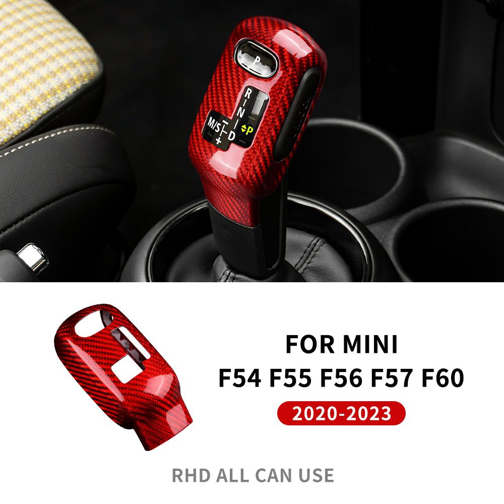

Real Carbon Fiber For BMW Mini Cooper F54 F55 F56 F57 F60 2020-2023 Countryman Car Gear Shift Knob Cover Sticker Interior Trim