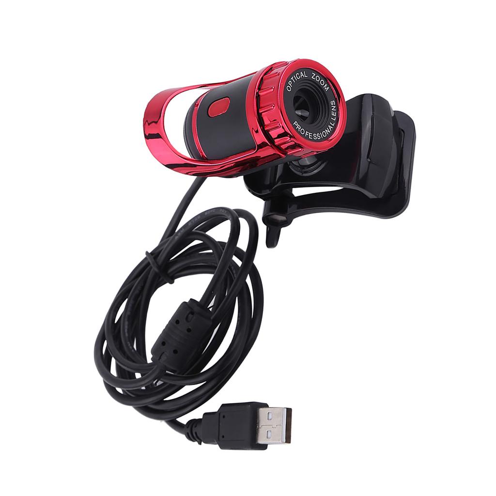 12M Clip on Webcam Web Camera HD 360 Rotating Stand Built in Microphone for PC Silver