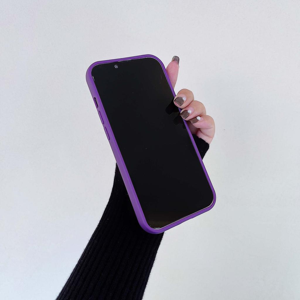 Ins Rabbit Purple Bunny Cartoon Leather Silicone Soft Cute Phone Case For Iphone 11 12 13promax 14 Pro Max Plus Xsmax X Xr Cover