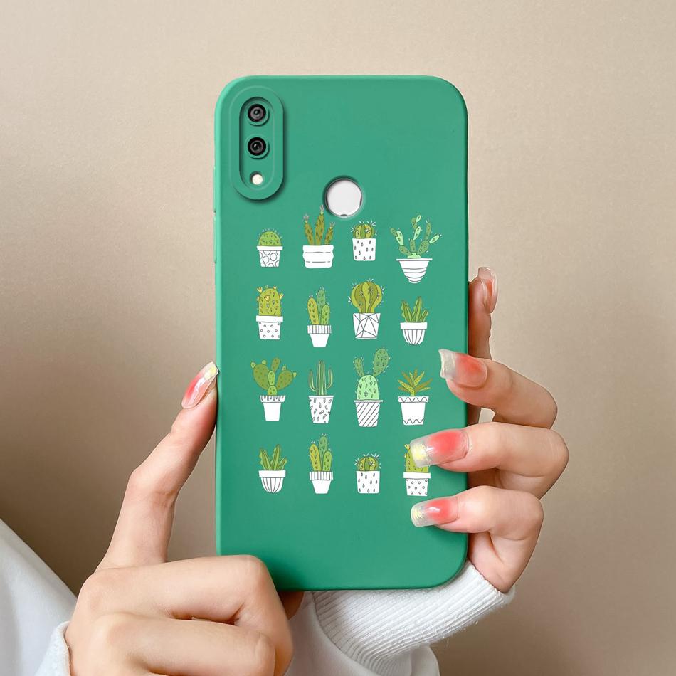 For Huawei Y9 Prime 2019 Phone Case Full Protection Cover For Huawei Y9S Y9A Cute Cartoon Liquid Silicone Anti Drop Bumper Coque