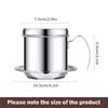 Steel Filter Vietnamese Coffee Pot With Handle Coffee Drip Filter  Pour Over Coffee