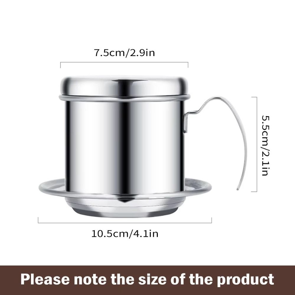 Steel Filter Vietnamese Coffee Pot With Handle Coffee Drip Filter  Pour Over Coffee