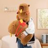 Capybara Fortune Tree Chef Plush Toy Koi Fish French Fries Backpack Gift Kids