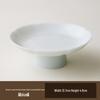 Ceramic High-Footed Fruit Bowl & Tea Snack Tray for Tea Ceremony & Home Use.