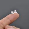 Arrières de boucles d'oreilles en plastique transparent - Anti-dérapants, Embouts hypoallergéniques pour bijoux de piercing d'oreille