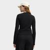 FILA Original Fashion Classic Versatile Elastic Slim Fit Knitted Long Sleeve T-Shirt Women Tops F11W549208FBK